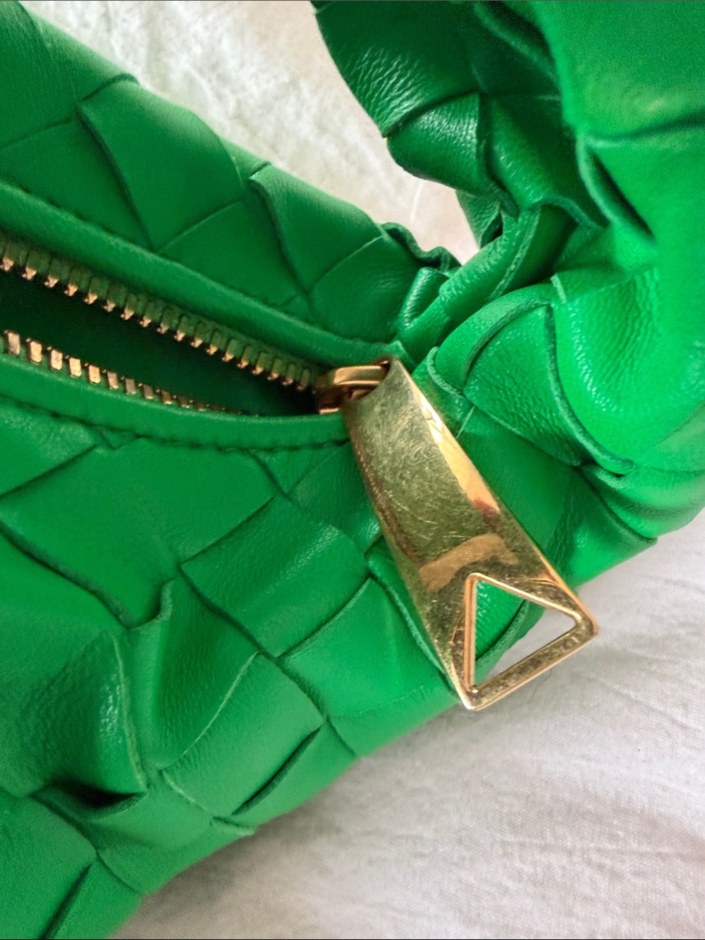 Bottega Veneta Mini Jodie Intrecciato Bag Woven Shoulder Bag in Green Excellent - Picture 8 of 10